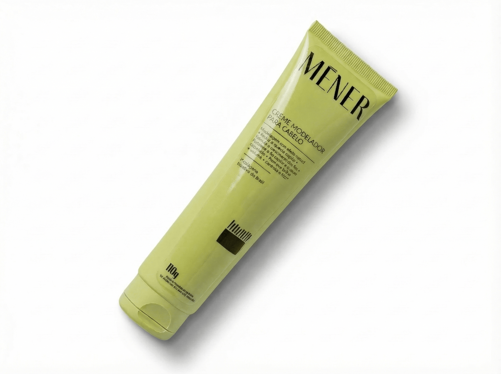 Embalagem do Creme Modelador para Cabelo MÉNER, indicado para alinhar e controlar frizz sem pesar.
